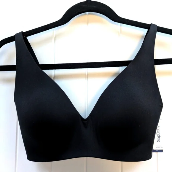 GapBody Everyday Wire-free Black Bra - Picture 1 of 5